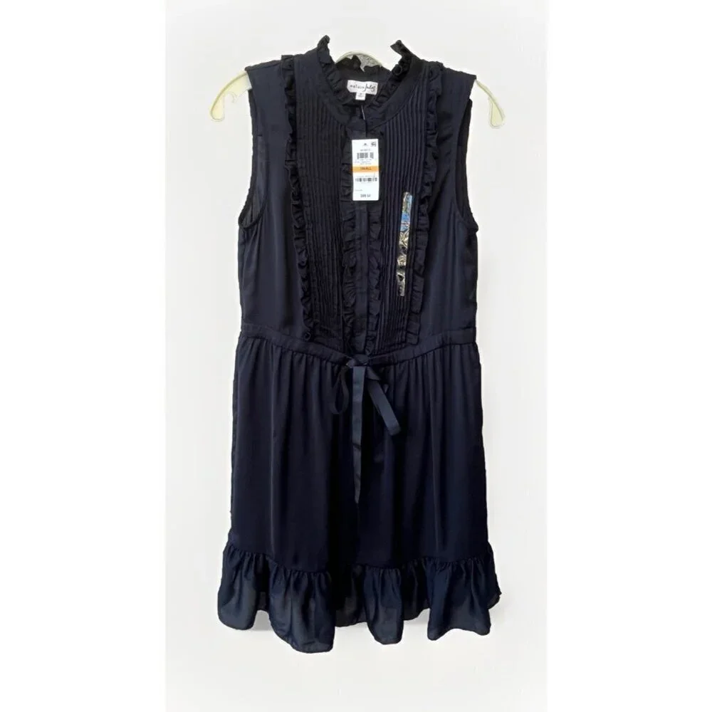 Maison Jules Women's Sleeveless Munich Shift Dress Deep Black Size S - Picture 8 of 9